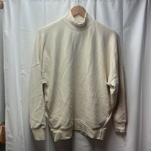 Babaton The Group Cream Mock-neck Sweatshirt- S